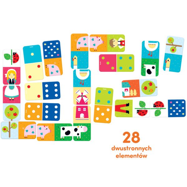 domino obrazkowe dla dzieci 2+