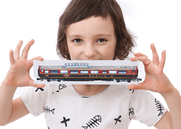 puzzle kreatywne pociągi dla dzieci