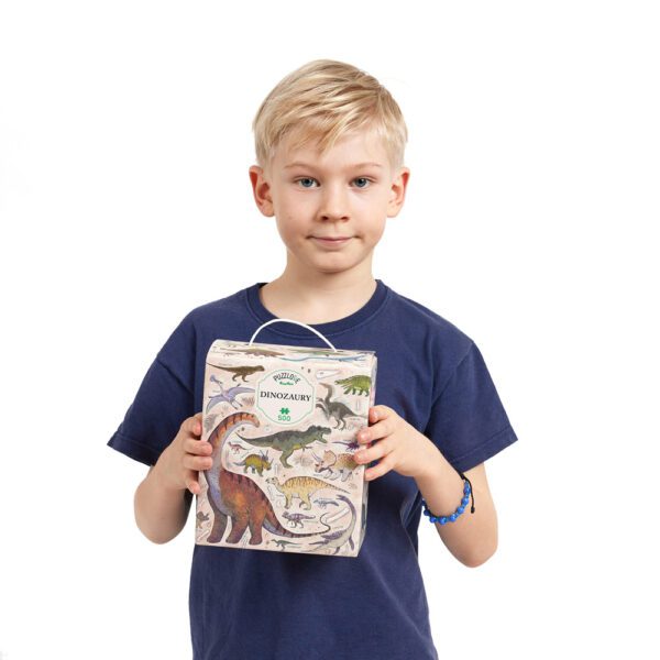 Puzzlove dinozaury 500 elementow prezent dla dziewieciolatka