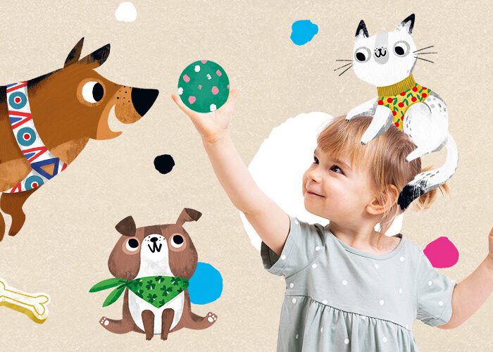 Psy czy Koty cover artykul puzzle z psami i kotami dla dzieci 3+