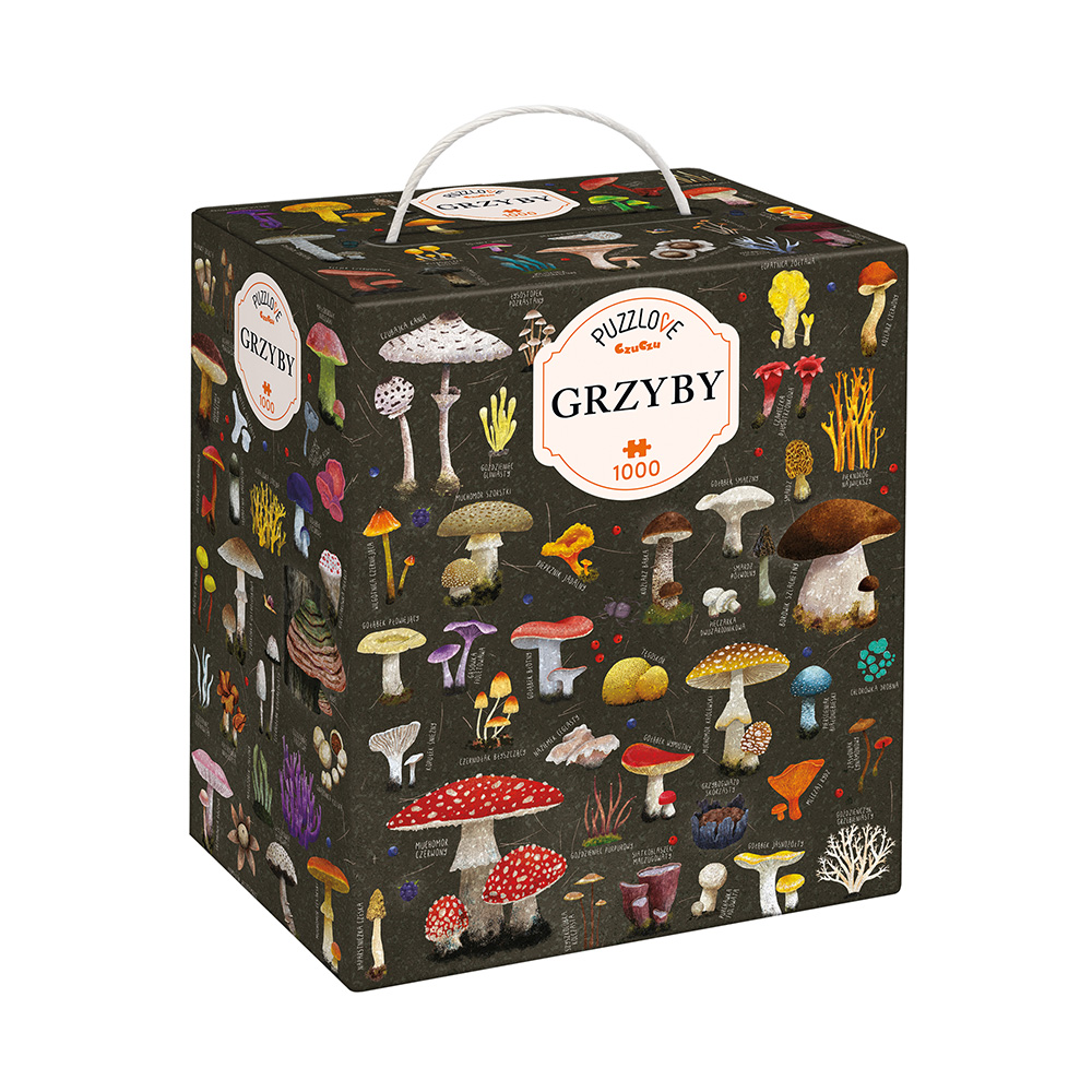 box front puzzle Puzzlove Grzyby 1000 elementow