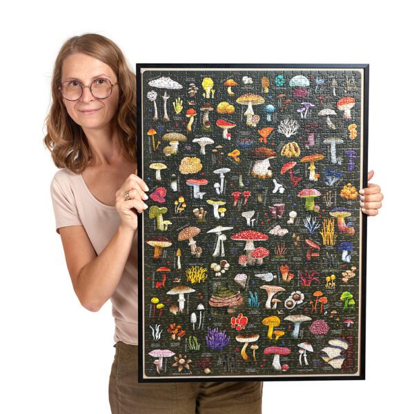 puzzle 1000 elementow z grzybami Puzzlove CzuCzu