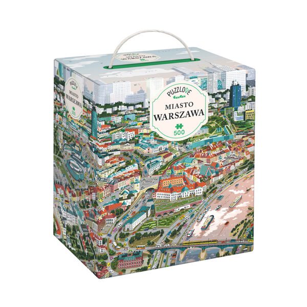 box przod Puzzlove miasto Warszawa 500 elementow