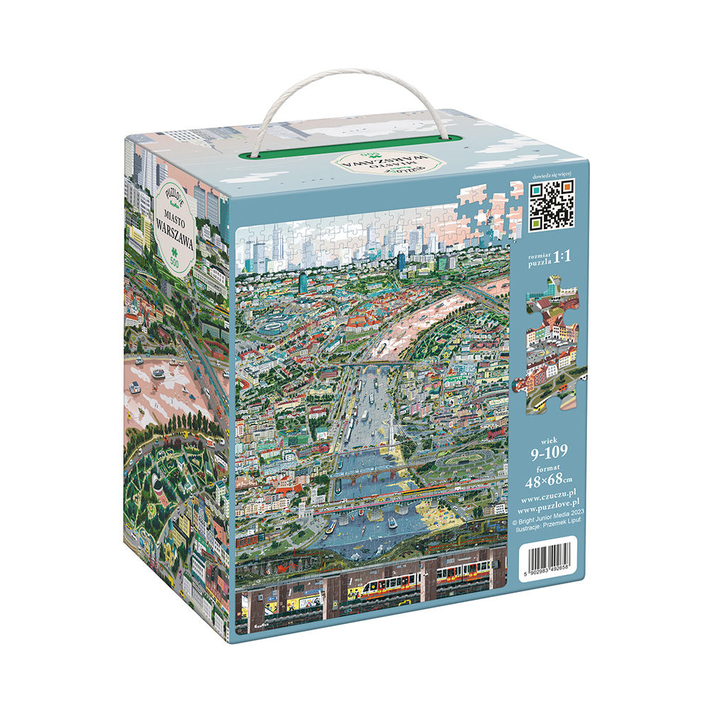 box tyl Puzzlove miasto Warszawa 500