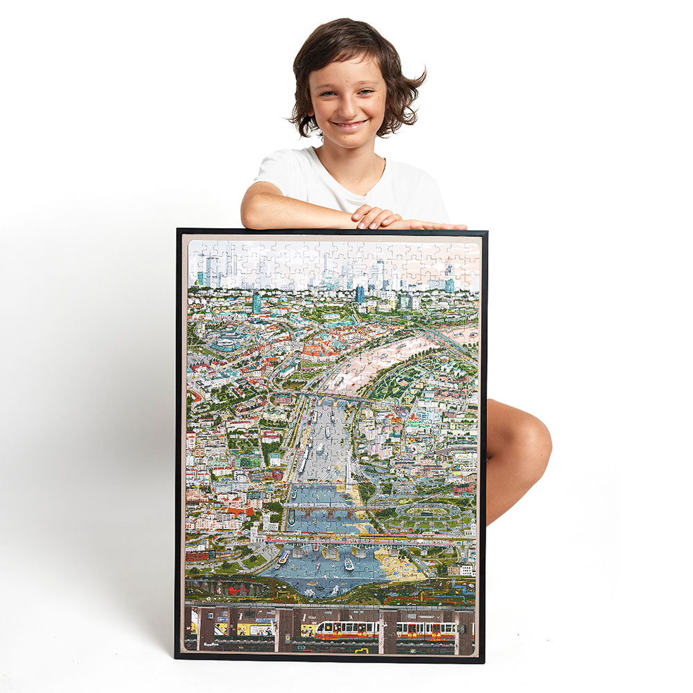 puzzle z miastami Puzzlove miasto Warszawa 500 elementow