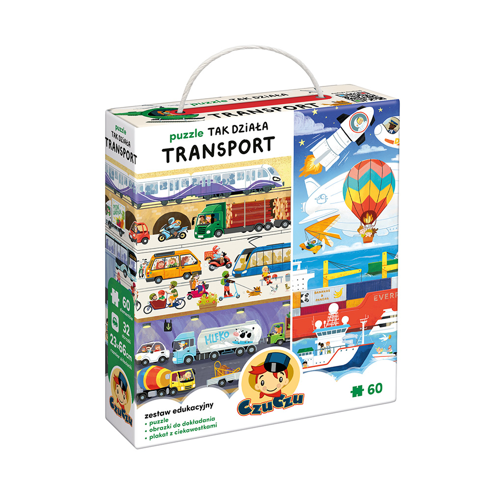 puzzle Tak dziala transport box przod