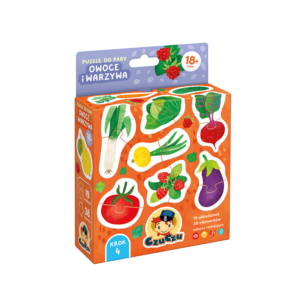 Puzzle do pary Owoce i warzywa box przod