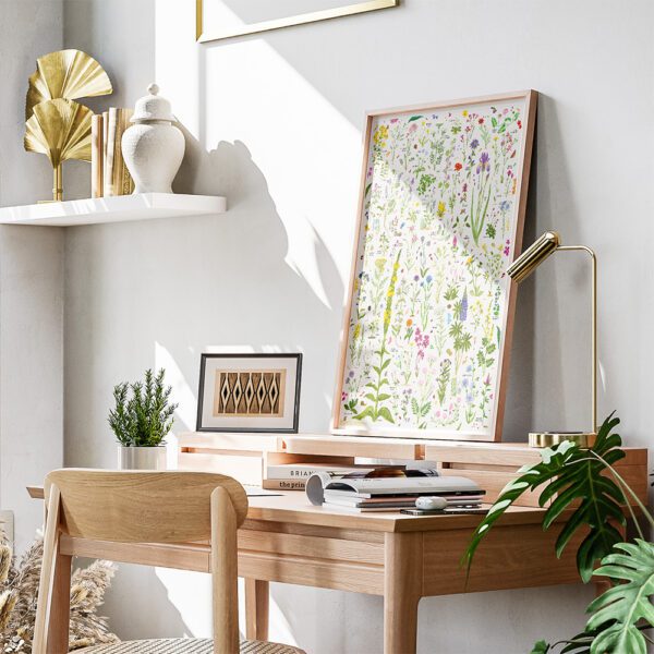 Plakat łąka na prezent dekoracja do domu