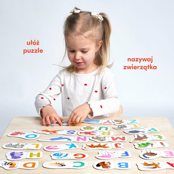 puzzle alfabet do nauki liter dla dzieci 3+