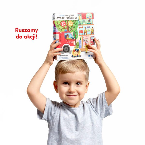 Puzzle straż pożarna prezent dla przedszkolaka