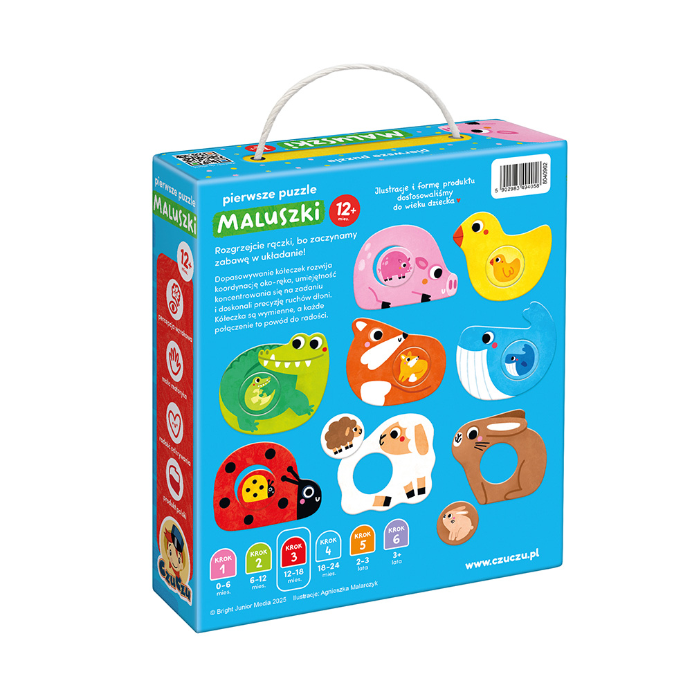 box tyl pierwsze puzzle Maluszki 12m+