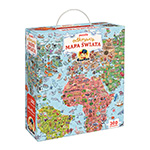 miniatura Puzzle odkrywcy Mapa swiata