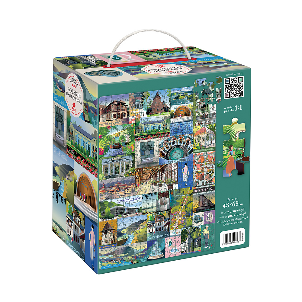 box tyl Puzzlove Polskie uzdrowiska 500 elementow