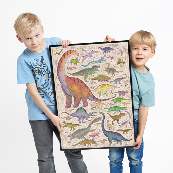 plakat Dinozaury w ramie