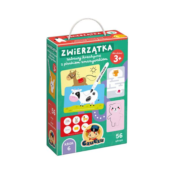 box front nowe Zwierzatka z pisakiem zmazywakiem