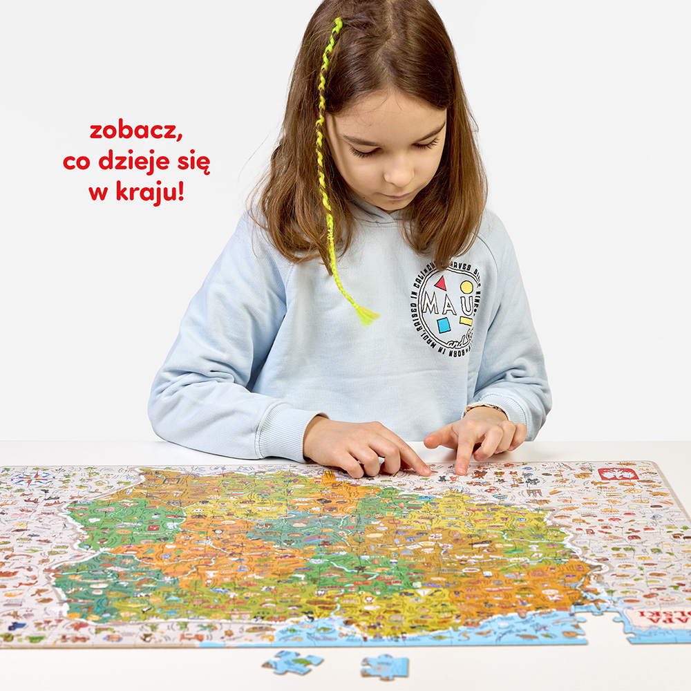 Puzzle odkrywcy </br>Mapa Polski - obrazek 2