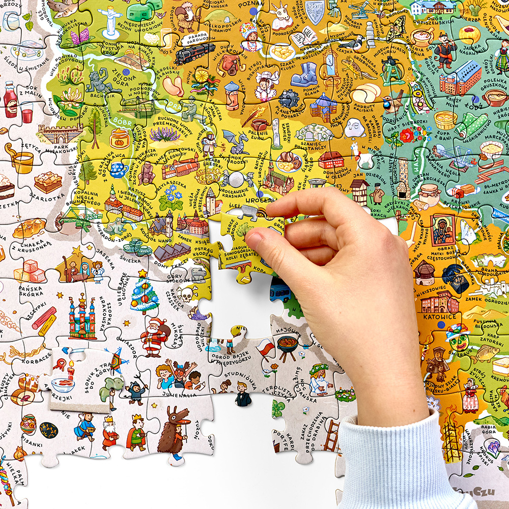 Puzzle odkrywcy </br>Mapa Polski - obrazek 4