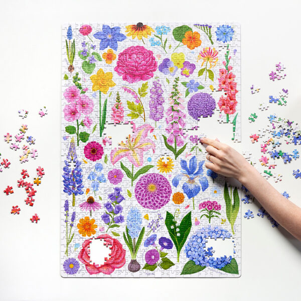 puzzle kwiaty ogrodowe