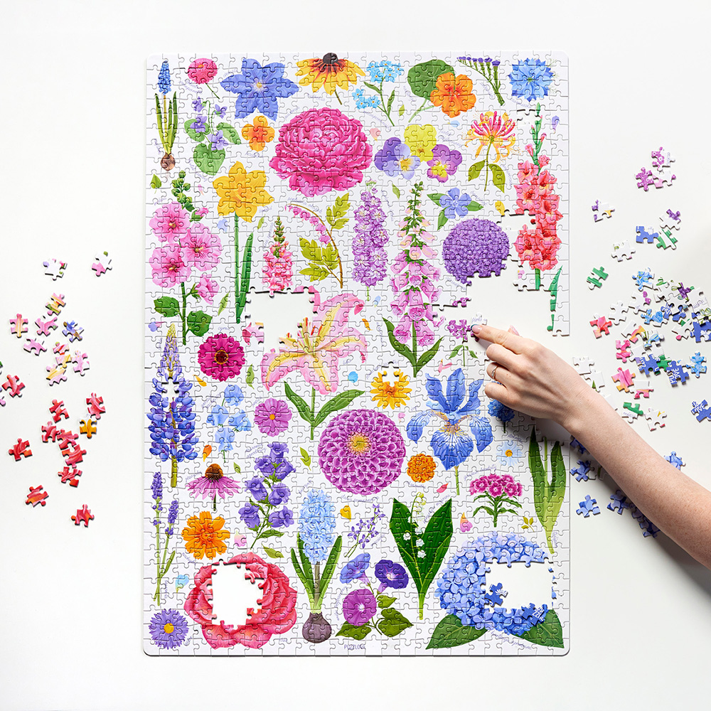 puzzle kwiaty ogrodowe