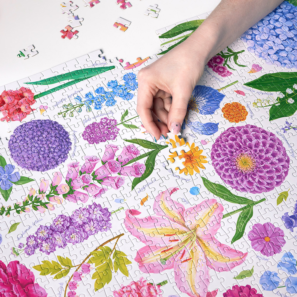 Kwiaty ogrodowe </br>1000 el. - obrazek 3