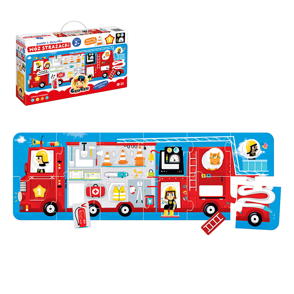 Puzzle z dziurką <br> Wóz strażacki - obrazek 7