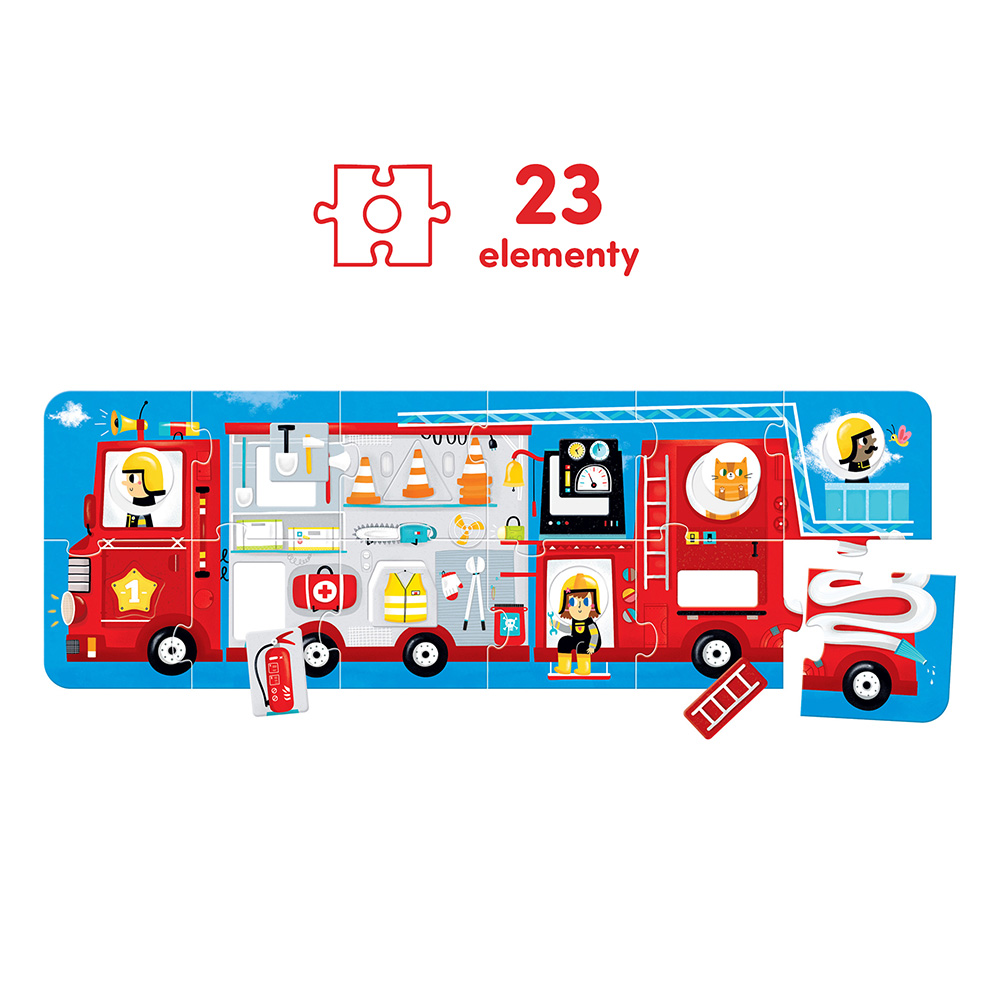 Puzzle z dziurką <br> Wóz strażacki - obrazek 3