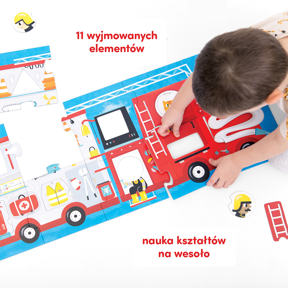 Puzzle z dziurką <br> Wóz strażacki - obrazek 5