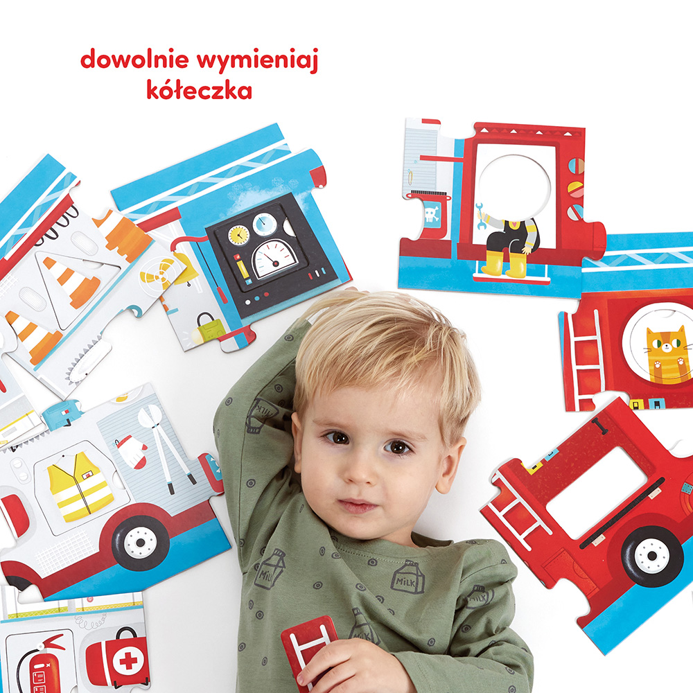 Puzzle z dziurką <br> Wóz strażacki - obrazek 4